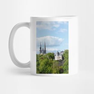 EU; Europe; Luxembourg; Luxembourg; City; Cathedral; Church; old town; park Mug